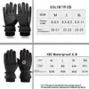 Gants de ski Hiver hommes femmes gants écran tactile imperméable coupe-vent gants Sports de plein air chaud cyclisme neige gants de Ski doigt complet antidérapant L23118