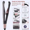 Hair Straighteners Hair Curler Hair Straightener 2 in 1 Professional Hair Curling Irons 3D Concave and Convex Plate Dual Voltage Flat Iron 231214