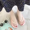 Chinelos sapatos planos femininos de borracha flip flops bege sandálias de salto mulheres ao ar livre pantofle slides moda havaiana preto verão b