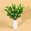 Dekorativa blommor 34 cm 7 huvuden Simulering Milan Grass Green Landscape Decoration Potted Plant Plastic Fake Plants Garden Home Decor Tools Tools Tools