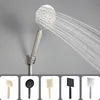 Bathroom Shower Heads Bathroom Stainless Steel Hand Shower Bath Rain Handheld Shower Head Big Panel Square Circular Bath Sprinkler Brushed Gold Black 231213