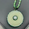 Anhänger Jade Chalcedon Halskette Damen Personalisierte Mode Schlicht Elegant Luxus Damenbekleidung Accessoires Exquisiter Schmuck