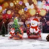 Hediye Sargısı Mutlu Noeller Arifesi Clear Pvc Candy Hediye Kutusu Şeffaf Noel Şeker Kutusu Çantası 20 PCS Ambalaj Kutuları Navidad Yıl 231214