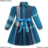 Girls Dress Baby Kids Lapel College Short Sleeve Pleated Shirt Skirt Children Casual Clothing Kids Clothes