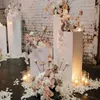 Party Dekoration 3pcsWhole Mental Wedding Plinth White Clear Acryl Display Stand Round für Veranstaltungen Yudao9312755