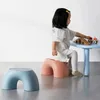 Other Toys Simple Semiring Rainbow Pretend To Ride A Horse Chair Children Stool Footboard Furniture Kids 231213