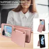 Luxury Crossbody Zipper Vogue Phone Case for Samsung Galaxy Folding Z Flip5 Fold5 5G Wristband Bracelet Multiple Card Slots Leather Wallet Chain Bracket Fold Shell