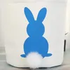 Paashaaszakken Konijn Oor Paasmanden Paaseijachtmand voor kinderen Bunny Canvas Tote Geschenken Zakken Snoepzakken FMT2101