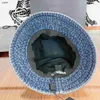 Fashion children Fedora designer kids Wide Brim Hats Size 3-12 t girl Fisherman hat Box packaging Blue denim fabric baby caps Dec05