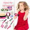 Beauty Fashion Kids Set di trucchi per ragazze Regali Finta Play Parrucchiere Simulazione dei capelli Strumenti per lo styling Asciugacapelli Giocattoli per 231213