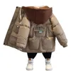 Boys Boys 2023 Autumn Winter Plush Cotton Jacket Winter Winter Cothing S Clothing 231213