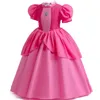 Mädchenkleider Pfirsichprinzessin Kostüm Pfirsichprinzessin Geburtstagsfeier Cosplay Kostüm Outfits Halloween Karneval Bühnenauftritt Kind Mädchen Kleid 231213