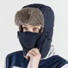 Cappelli da cacciatore Cappello da neve caldo per viso e collo invernale di alta qualità con maschera Alpinismo Sci Equitazione Bomber in velluto pesca 231214