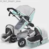 Strollers# Baby Stroller 3 in 1 Genuine Portable Carriage Fold Pram Aluminum Frame Stroller suit soft high-end value for money designer Q231215