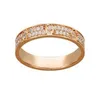 Fashion Titanium Steel Silver Rose Gold Love Ring Miłośnicy 276p