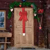 Декоративные цветы на открытом воздухе Рождественские банты Дверь Красная бабочка поставляется с лентой на липучке Декор Передняя дверь кухонного шкафаТовары для вечеринки