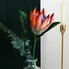 Decorative Flowers Bridal Bouquet Table Arrangement King Protea Flower Faux Emperor Artificial Wedding Decoration Home Decor