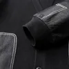 Pulls pour hommes Printemps Automne Mode Patchwork Denim Poches Tricot Pull Cardigan Pour Hommes Classique Col En V Coupe Décontractée Vestes Minces Manteaux