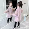 Vestes pour bébés filles, Style coréen, coupe-vent basique, printemps automne hiver, joli pardessus à la mode pour adolescents, vêtements d'extérieur quotidiens pour enfants