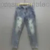Herr jeans designer jeans vinter ny full himmel stjärna för andliga pojkar casual raka benbyxor med rött tidvatten varumärke mångsidig skörd puaj 5juj 6gci p362