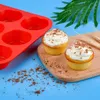 Siliconen muffinvorm Mini 24 kopjes Cupcakevorm, anti-aanbak BPA-vrije siliconen bakvorm 1 pak 122121