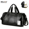 Travel Bag Carry on Luggage Duffel Bags Large PU Leather Tote Belt Weekend Crossbody Bag Overnight Solid sac de voyage XA88WC 21032227