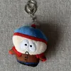 Groupe mignon groupe South Park en peluche porte-clés pendentif poupées en peluche d'anime cadeaux pour la maison décoration de chambre à coucher