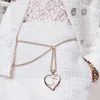 2024 Womens Gold Waist Chains Belts Fashion Designers Heart Shaped Waist Chain Luxury Ladies Belt Girdle Alloy Dress Cowboy Chain Casual Accessories gift 07