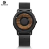 Montres-bracelets EUTOUR Minimaliste Nouveauté Bois Cadran Sans Échelle Ceinture Magnétique Forêt Naturelle Mode Couple Montre 231214