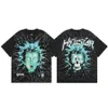 EE6G Men's T-shirts Designer Mens Hellstar Tshirts Short Rapper Shirt Print Tees Men Washed Grey Heavy Craft Unisex Size S-xl 28 Colors Option DzRHGO