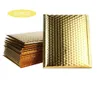 50st Gold Color Bubble Mailers vadderade kuvertfodrade Poly Mailer Self Seal Aluminizer Packaging POLDED CLEVER5123316