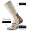 Sports Socks 80 Wool Thicken Warm Hiking Cushion Crew For Men Women Moisture Wicking Euro Size 231213