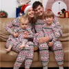 Tenues assorties pour la famille Ensemble de pyjamas assortis de Noël en famille Noël Adulte Enfants Mère et fille Père Fils Vêtements de nuit Bébé Famille Look Tenues 231213