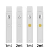 Prezzo Factroy 1ml 2ml Cartucce per penne Vapes usa e getta per punte per vaporizzatore a olio denso Fondo piatto Tipo-C Batteria ricaricabile da 300 mAh Pod monouso vape vuoto