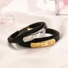 Designers Bracelets Femmes Cuir Bracelet De Luxe Designer Or Argent Lettre Wispy Bracelet Bijoux Plaqué En Acier Inoxydable Amour Gif308C