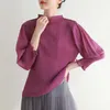Women's T Shirts 2024 Little Red Book Explosion Pleated Super Sweet Fresh Casual All-Match High-End Top T-shirt