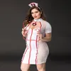 Sexy Set Porno damska sukienka plus size Bielizna seksowna pielęgniarka mundur cosplay