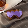 Colorful Heart Hair Clips Letter Spring Clip for Women Diamond Girls Barrettes Lovers Birthday Gift