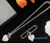 Designer Jewlery Set Men Sier Pendant Necklaces Women Diamond Jewelry Sets Letter Bracelet Heart Necklace Chains Bracelets