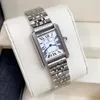 Andra klockor Ankomstkvarts Enkel fyrkantig Dial Classic Women Watch Elegent Pure Rostfri Silver Silver Luxury Wristwatch Lady Dress Clock 231214