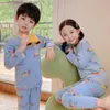 Pajamas Toddler Girls Boys Cloths Children's Children Intermal Stepers Teenagers Sleepwear Baby Pajamas 2PCS Pajamas for Kids 6 8 10 12year R231214