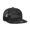 Cappellini da baseball Cappellini da uomo Cappellino per adolescenti Snapback Cappello piatto Mesh Traspirante Protezione solare estiva regolabile Accessorio sportivo Hiphop