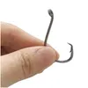 Рыболовные крючки Рыболовные крючки Mustad 10881 Отсадочная приманка из высокоуглеродистой стали для глубокого океана с большими зазубринами и круглым крючком для кальмара и окуня Аксессуары Dhifq