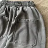Mäns byxor överdimensionerade Hellstar Washed Pants 1 1 Bestkvalitetskvinnor jogger dragstring Sweatpants Overized Mens Pants T231214