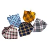 Vêtements pour chiens Coton Doux Bandana Saliva Serviette Triangle Écharpe Double Plaid Chat Et Animaux De Compagnie Acessorios