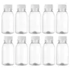 Water Bottles 10Pcs Plastic Durable Premium Longlasting Unisex Transparent Helpful Convenient 250ML For Men School Office Party Women