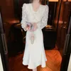 Casual Dresses Elegant And Pretty Women's 2023 Spring Fishtail Long Dress Design Sense Lace Splice For Women