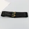 Cintos femininos cinto de cintura falso couro ajustável vintage anti-deslizamento fivela elástica anti-quebra alim cinta pino cintura