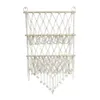 Sacs de rangement Animaux en peluche Corde de coton Macramé Doux Boho Tenture murale tissée à la main pour salle de jeux Pépinière Décor à la maison Chambre d'enfant Chambre à coucher