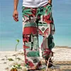 Spodnie męskie spodnie letnia plaża Wygodna i swobodna codzienna świąteczna odzież uliczna